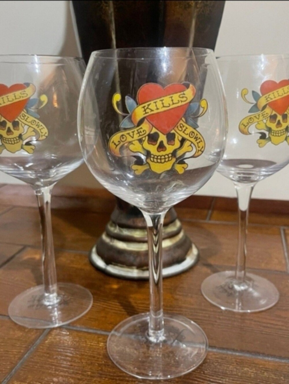 Ed HARDY WINE GLASSES